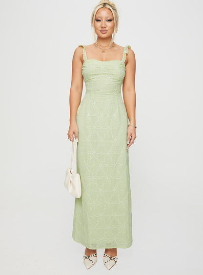 Burner Maxi Dress Green