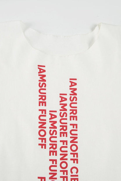 Casual Street Sexy Letter Print Minimalist T-shirt