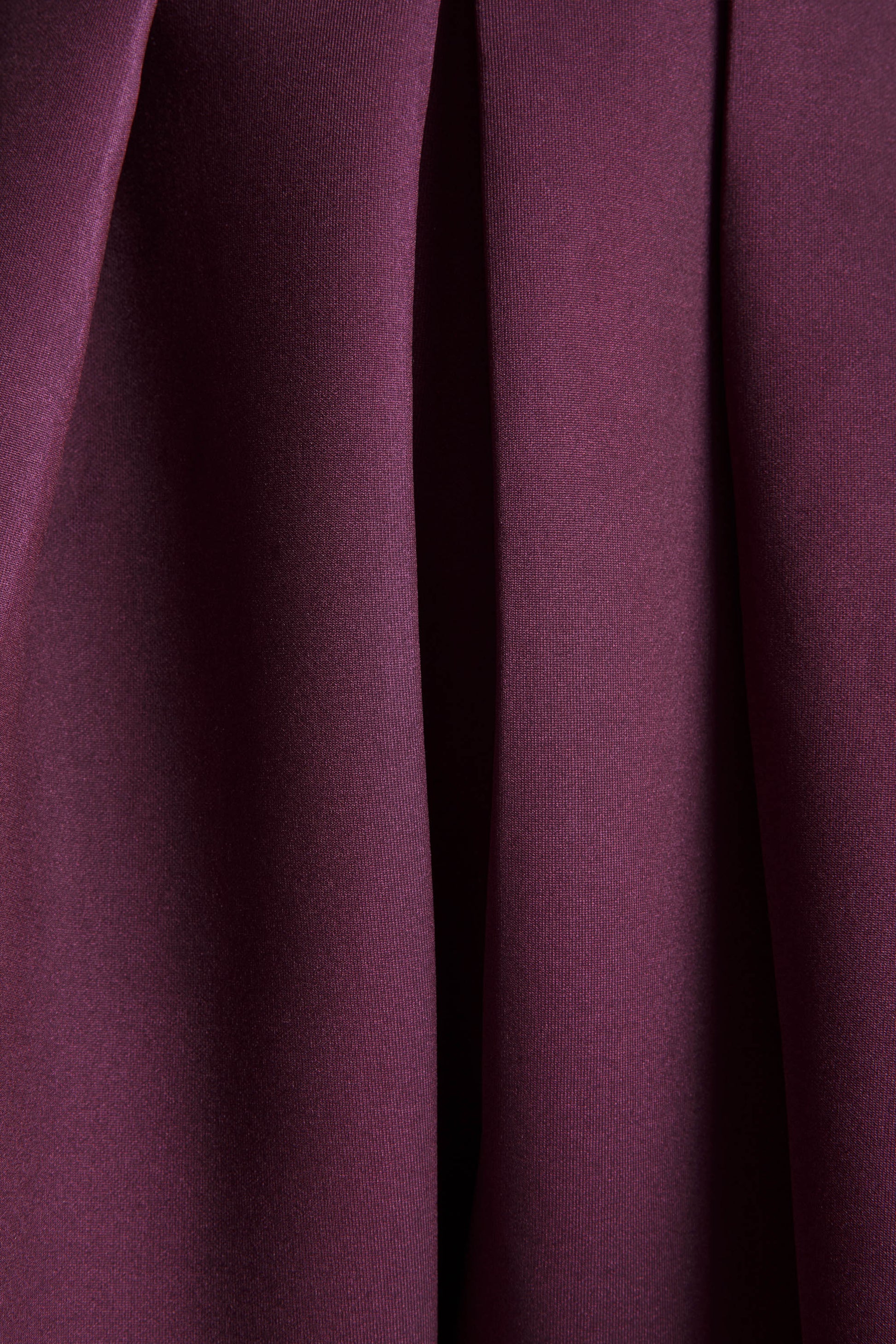 Jamila | Plum Scoop-Neck Midi Dress
