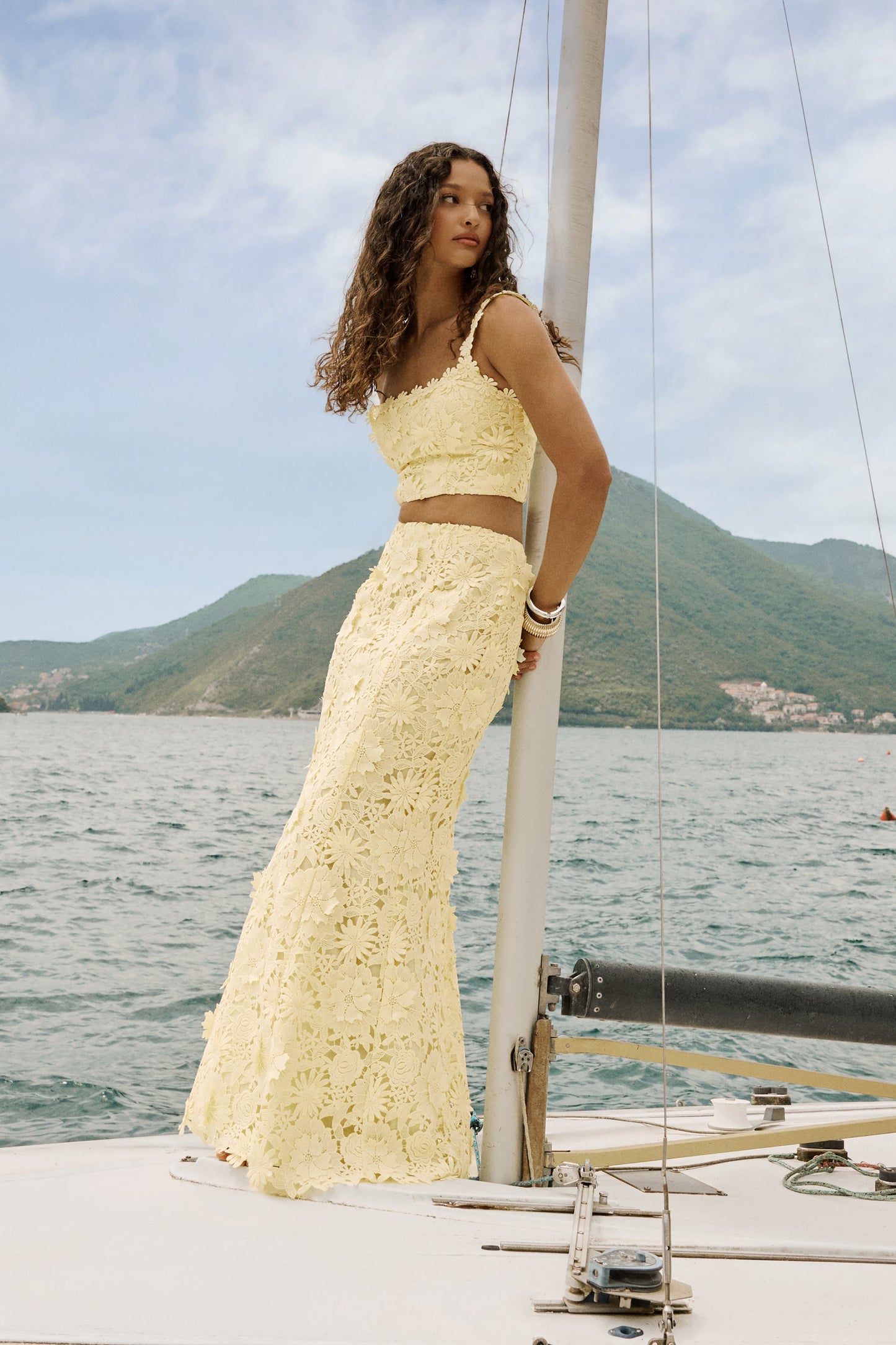 Esmara | Lemon Lace Maxi Skirt