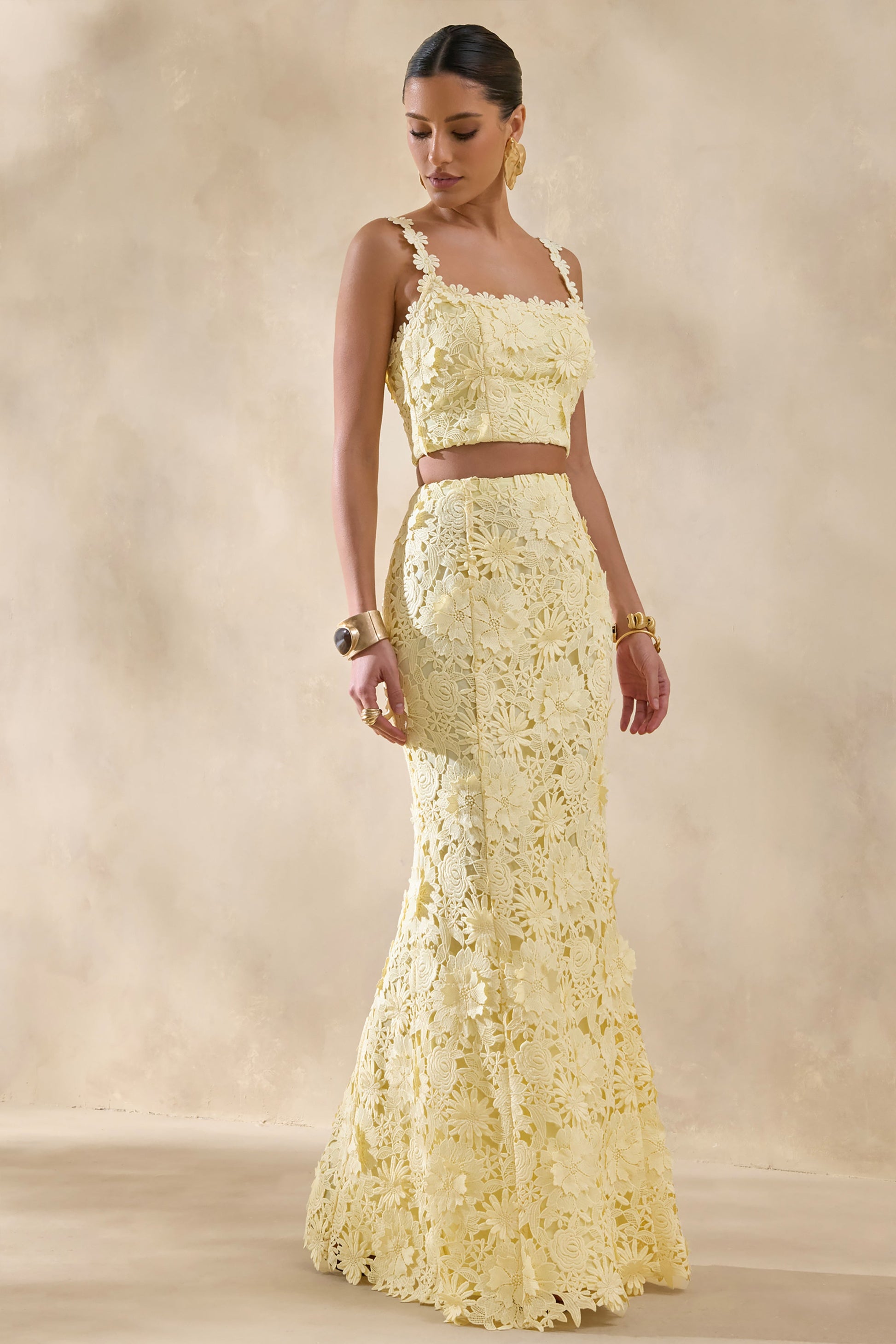 Esmara | Lemon Lace Maxi Skirt