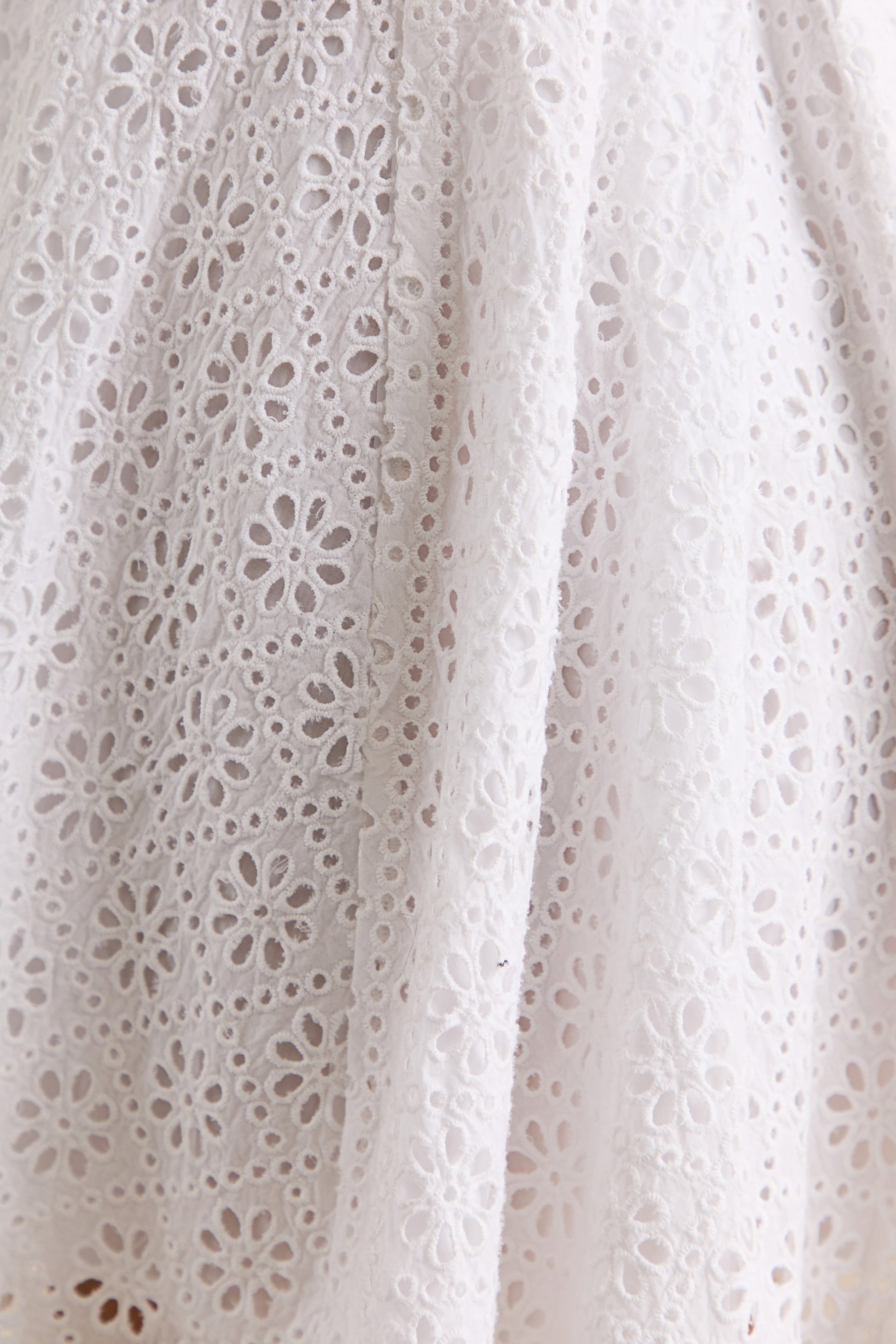 Elina | White Square-Neck Mini Dress With Bow Detail