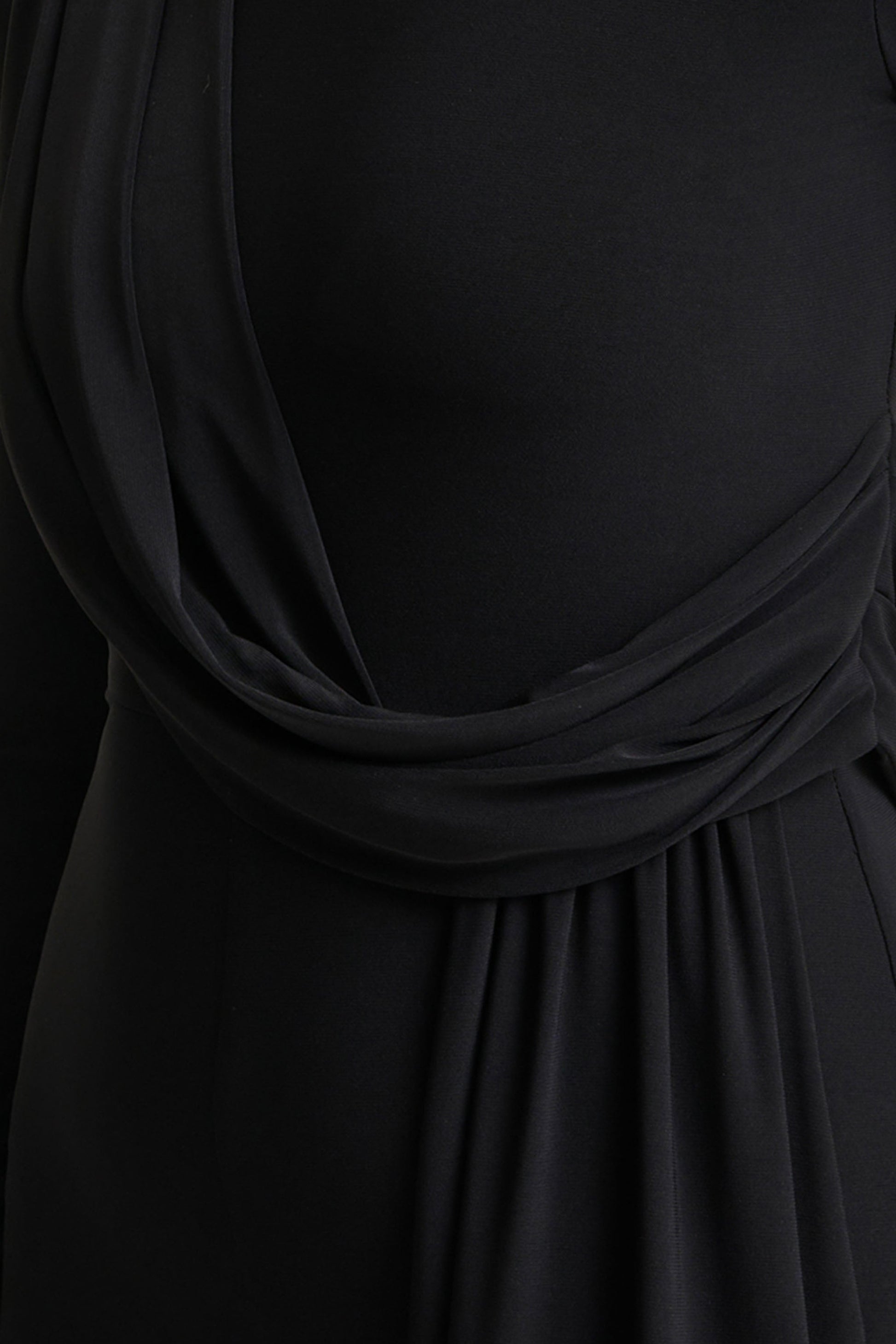 Havenna | Black High-Neck Jumpsuit