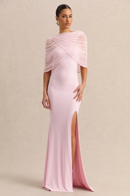 Melva | Light Pink Bandeau Maxi Dress