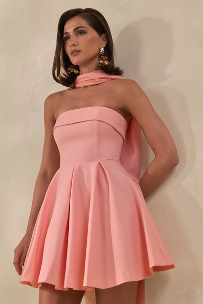 Bruna | Light Pink Chiffon Scarf