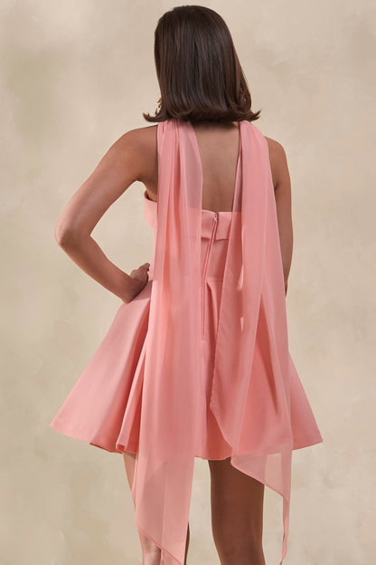 Bruna | Light Pink Chiffon Scarf