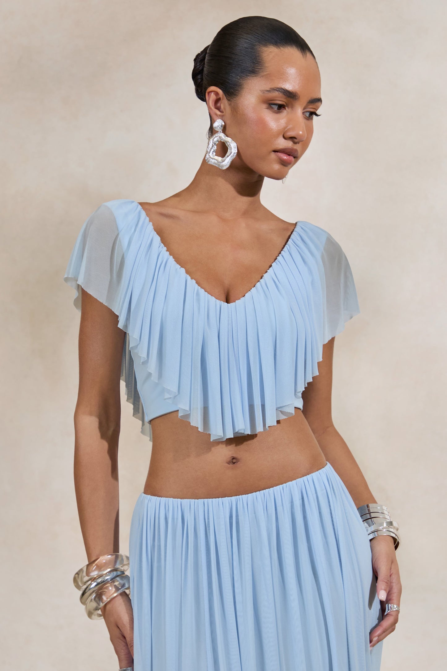 Kiandra | Light Blue V-Neck Top