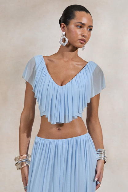 Kiandra | Light Blue V-Neck Top