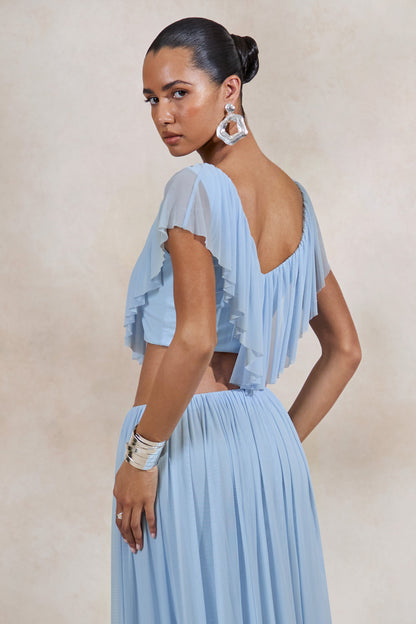 Kiandra | Light Blue V-Neck Top