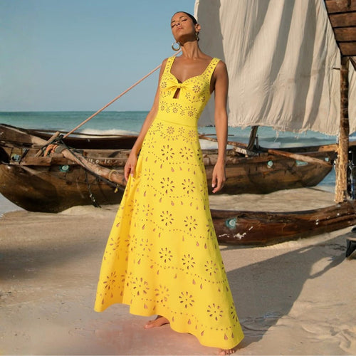 Bright Yellow One-Piece Swimsuit