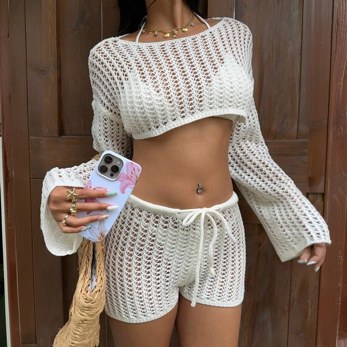 Solid One-Piece Swimsuit