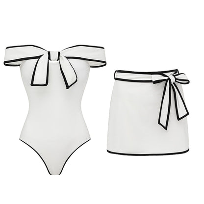 Black & White One-Piece Swimsuit