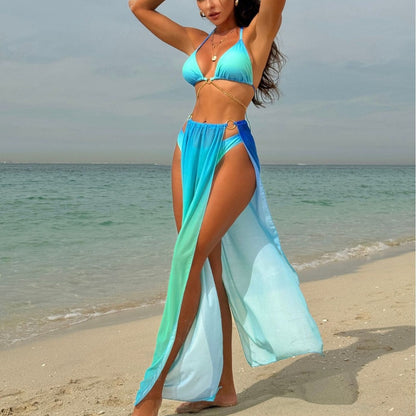 Ombre Mesh Bikini Set
