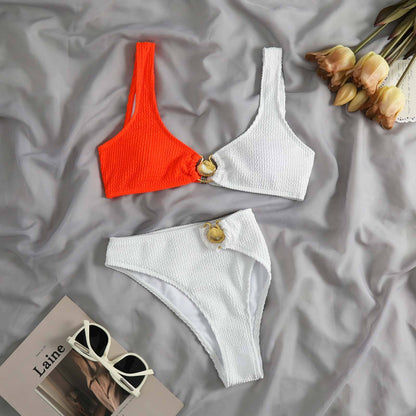 Colorblock Bikini Set