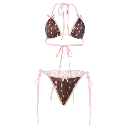 Leopard Print Bikini Set