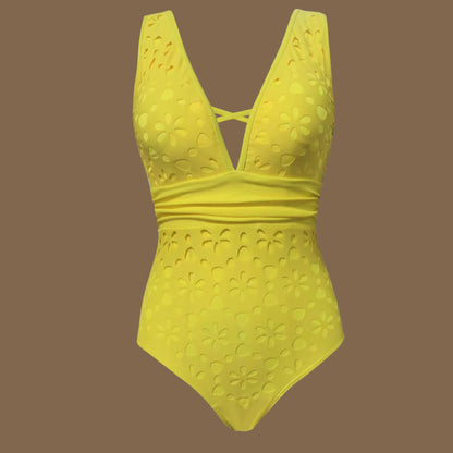 Cutout Halterneck One-Piece Swimsuit