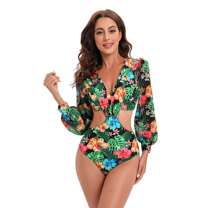 Open Back Maxi One-Piece Swimsuit