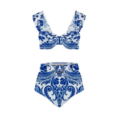 Blue One-Piece Swimsuit