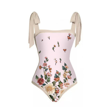 Mesh Two-Piece One-Piece Swimsuit