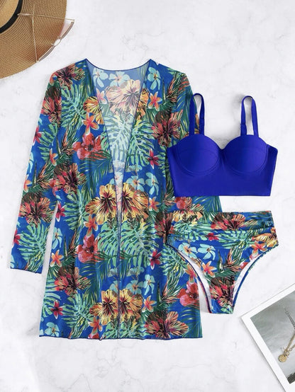 Mesh Triangle Bikini Set