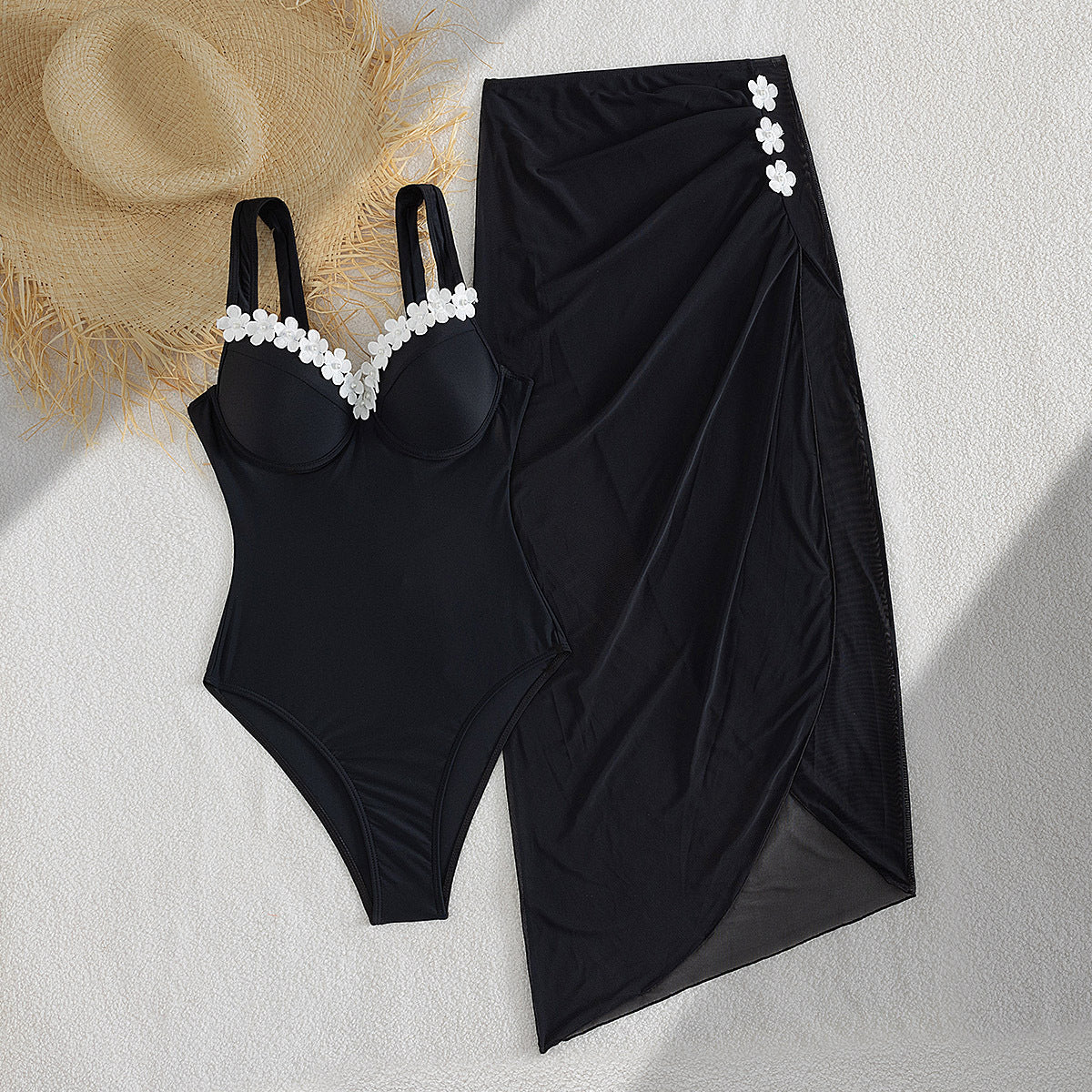 Two-Tone One-Piece Swimsuit