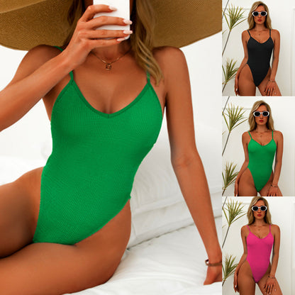 Plunge One-Piece Swimsuit