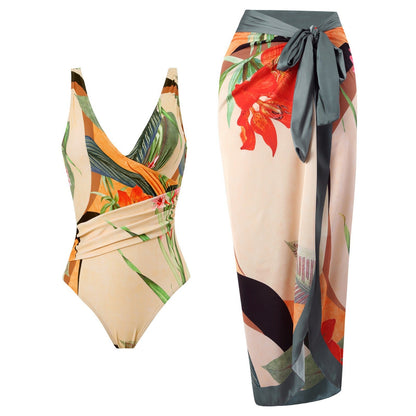 Criss-Cross One-Piece Swimsuit