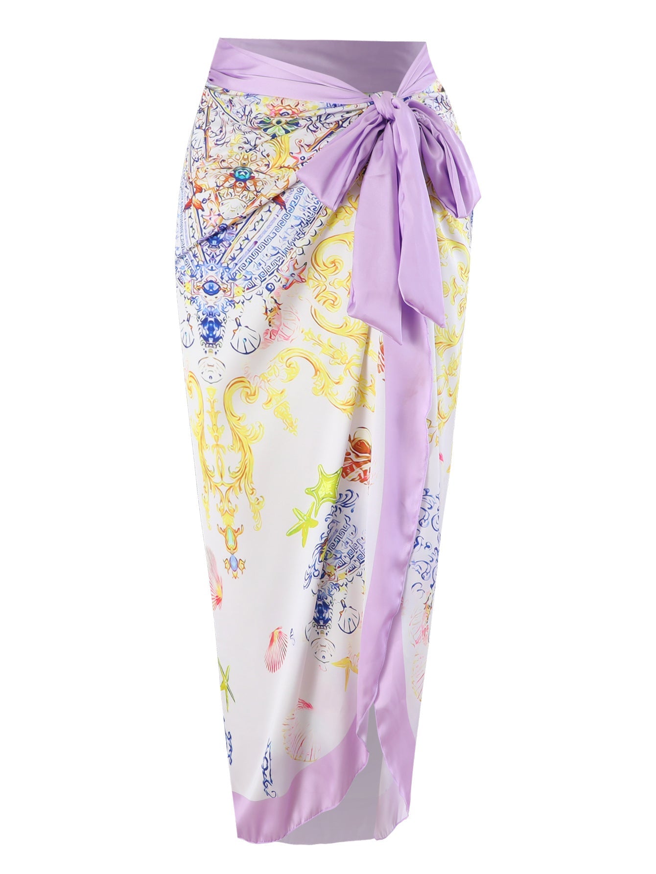 Print Skirted One-Piece Swimsuit