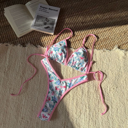 Leopard Slit Bikini Set