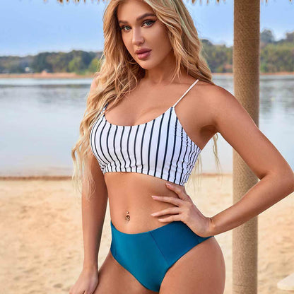 Fitted Slit Bikini Set