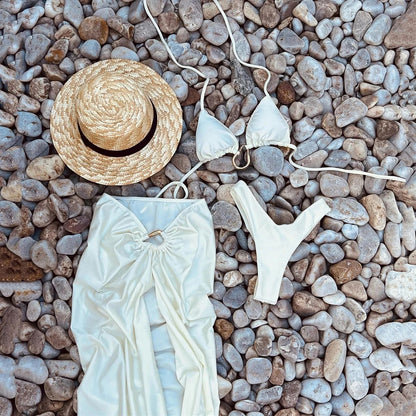 Drawstring One-Piece Swimsuit