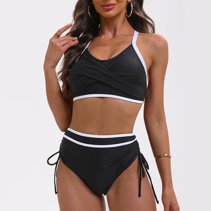 Colorblock Bikini Set