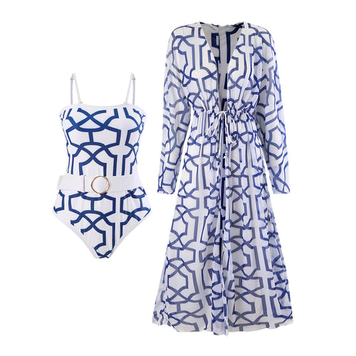 Digital Print One-Piece Swimsuit