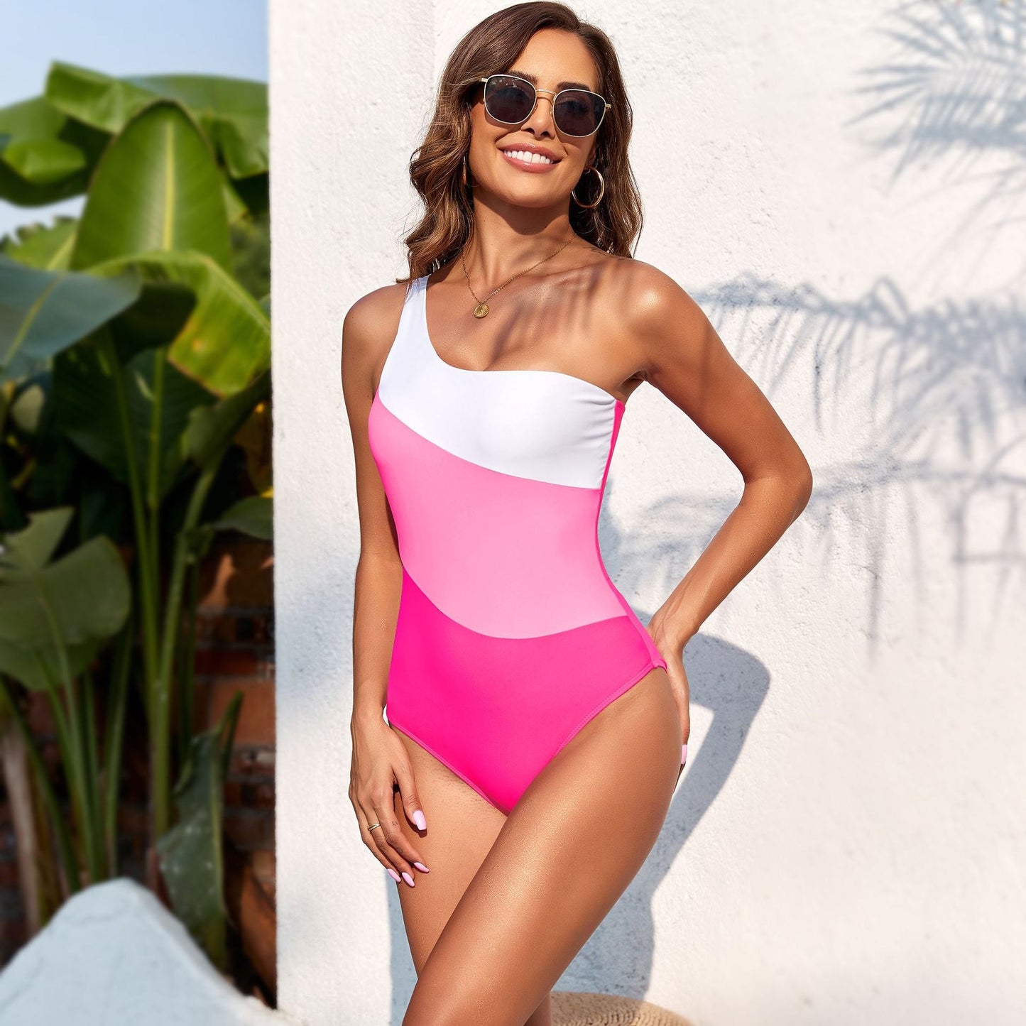 Solid One-Piece Swimsuit