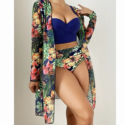 Mesh Triangle Bikini Set