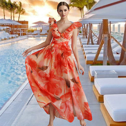 Halterneck One-Piece Swimsuit