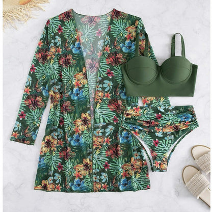 Mesh Triangle Bikini Set