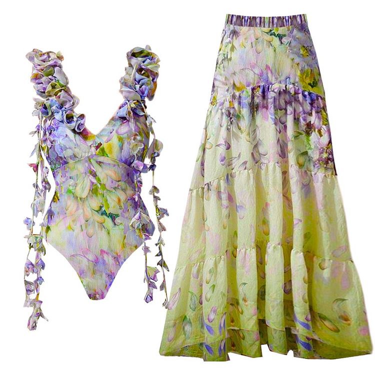 Floral One-Piece Swimsuit