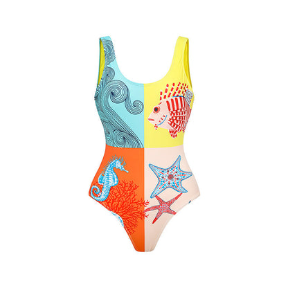 Colorblock One-Piece Swimsuit