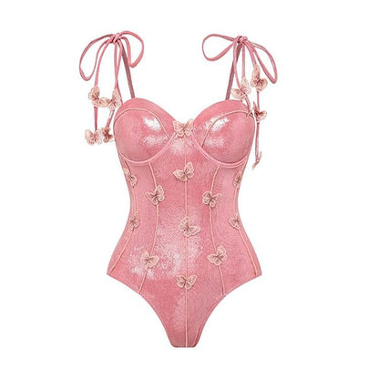 Metallic One-Piece Swimsuit