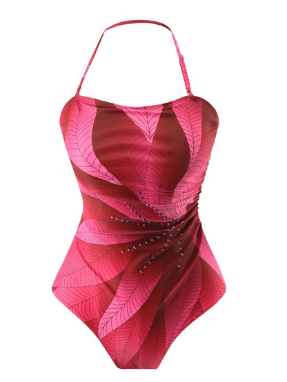 Digital Print Modest One-Piece Swimsuit