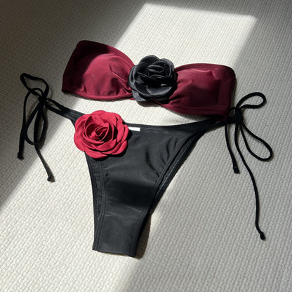 Colorblock Bikini Set
