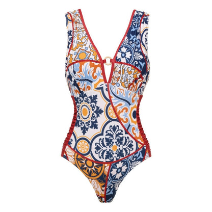 Halterneck One-Piece Swimsuit