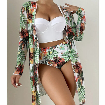Mesh Triangle Bikini Set