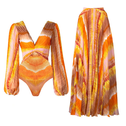 Maxi Halterneck One-Piece Swimsuit