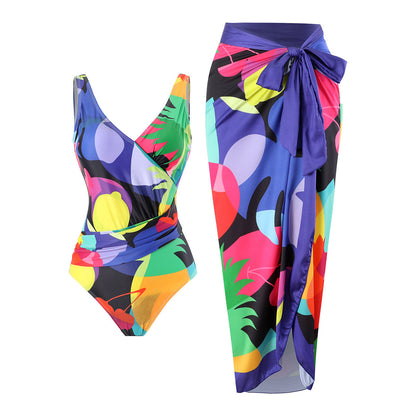 Criss-Cross One-Piece Swimsuit