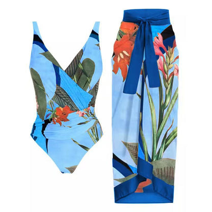Criss-Cross One-Piece Swimsuit