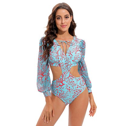 Open Back Maxi One-Piece Swimsuit