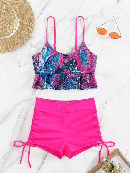 Boxer Slit Bikini Set