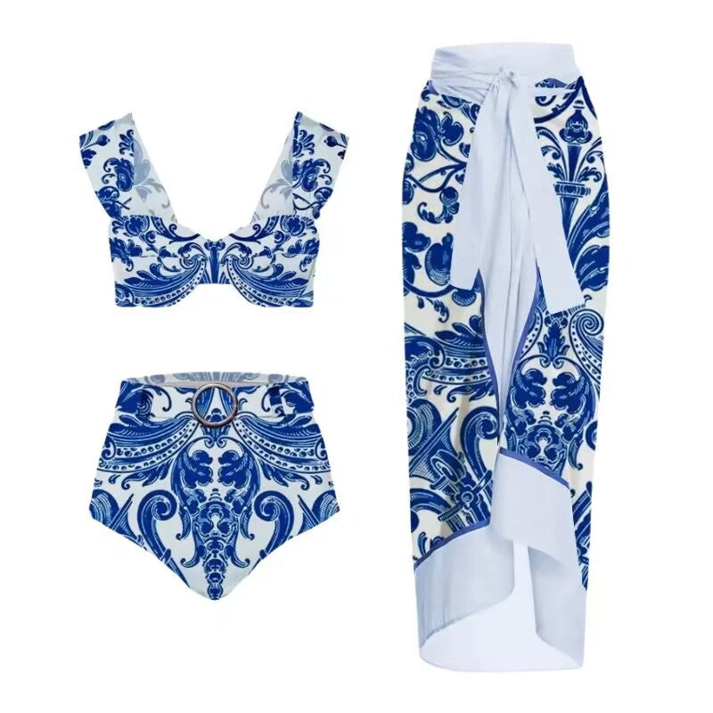 Blue One-Piece Swimsuit